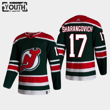 Lapsille NHL New Jersey Devils Pelipaita Yegor Sharangovich 17 2020-21 Reverse Retro Authentic